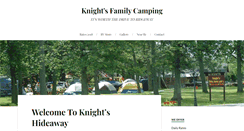 Desktop Screenshot of knightsfamilycamping.com