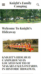Mobile Screenshot of knightsfamilycamping.com