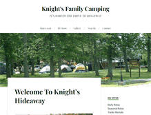 Tablet Screenshot of knightsfamilycamping.com
